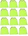 World Sport 12 Pack Adult Yellow Scrimmage Vests with Carry Bag