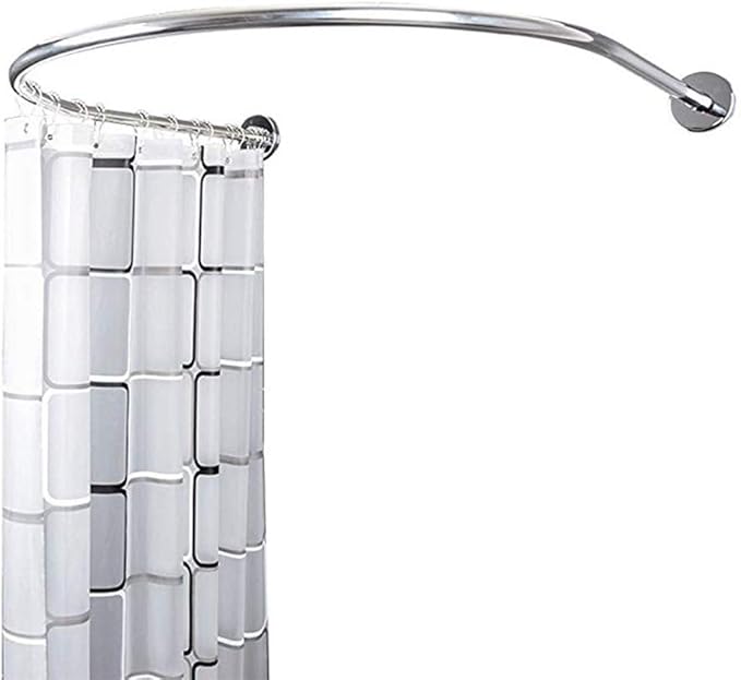 Betty Curved Shower Rod U Shape Curtain Rail 304