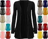 Crazy Girls Women's Boyfriend Pocket Cardigan Jersey Shrug