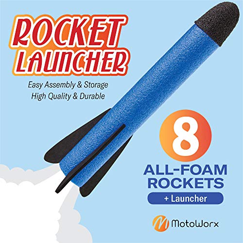 Toy Rocket Launcher for kids – Shoots Up to 100+ Feet – 8 Colorful Foam Rockets, Stomp Launch Pad - Fun Outdoor Toy for… - Image 4