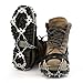 OUTAD Crampons Non-slip Shoes Cover 1 Pair 18 Teeth Claws Stainless Steel Chain Outdoor Ski Ice Snow Hiking Climbing Traction Cleats