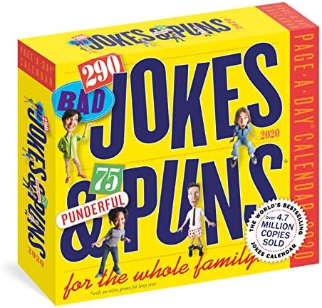 290 Bad Jokes & 75 Punderful Puns for the Whole Family Page-A-Day Calendar 2020