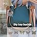 Mosaic Making Kits, 5pcs DIY Special Shaped Full Drill Butterfly Diamond Painting Keychain Kits