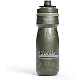 CamelBak Podium Chill Insulated 21oz Bike Water Bottle - Easy Squeeze Bottle - Fits Most Bike Cages, Deep Fern