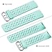 Maledan Replacement Bands Compatible with Fitbit Charge 3 and Charge 3 SE for Women Men, 3 Pack Plum/Mint Green/Mellow Yellow, Large