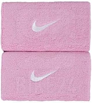 Amazon ナイキ スウォッシュ ダブルワイド リストバンド パーフェクトピンク ホワイト Nnn05 617 Nike ナイキ リストバンド