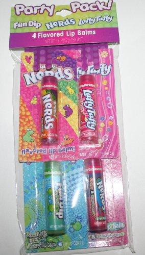 Party Pack Lip Balm 4 Pack - Nerds/Laffy Taffy/Fun Dip