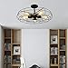 Industrial Vintage Semi Flush Mounted Ceiling Light - LITFAD 21