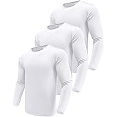 Men's 1, 3 or 5 Pack Performance Long Sleeve T-Shirts, UPF 50+ Sun Protection Shirts, Athletic Gym Workout Shirts for Running
