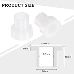 uxcell 24pcs Flanged Sleeve Bearings Plastic