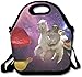 Funny Sloth Riding Llama Cut Fruit Lunch Bags Insulated Travel Picnic Lunchbox Tote Handbag With Shoulder Strap For Women Teens Girls Adults