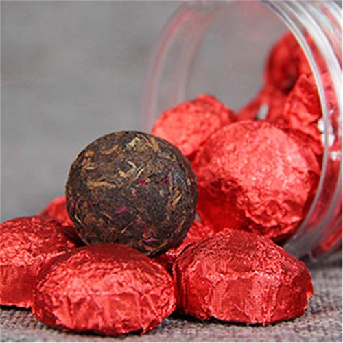 HELLOYOUNG Pu-Erh-Tee 100 g Reifer Pu'er-Tee in Dosen Rose Puer Kleiner Tuocha-Tee Gekochter Pu-Erh-Tee Chinesischer Tee Gesunder Puerh-Tee Roter Tee – Bild 3