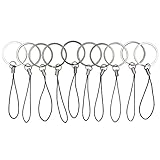 SIMMAX Hand Wrist Strap Lanyard for USB Flash Drive, MP3 Player 3 Inch 10Pcs Black