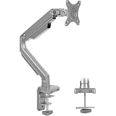 Mount-It! Single Monitor Arm Desk Mount, Mechanical Spring Height Adjustable Monitor Stand for 13&ndash;32 Inch Screens up to 17.6 lbs, VESA 75x75 &amp; 100x100, C-Clamp &amp; Grommet