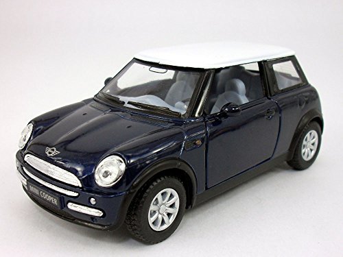 Mini Cooper 1/28 Scale Diecast Model by Kinsmart - BLUE