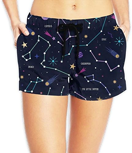 Victoria III Astronomical Constellation Women's Quick Dry Boardshorts Swimming Trunks Beach Shorts