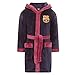 FC Barcelona Official Soccer Gift Boys Hooded Fleece Dressing Gown Robe
