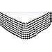 VHC Brands Annie Buffalo Check Cotton Farmhouse Split Corners Gathered King Bed Skirt, 78x80x16, Black Antique White