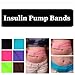 Diabetic Insulin Pump Belt/Band - Hook & Loop Closure in Pocket, Large, Purple
