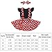 Polka Dots Minnie Costume Romper for Baby Girl Princess 1st Birthday Party,Dress Up w/Overall Suspender Skirt,Mouse Headband 12-18 Years