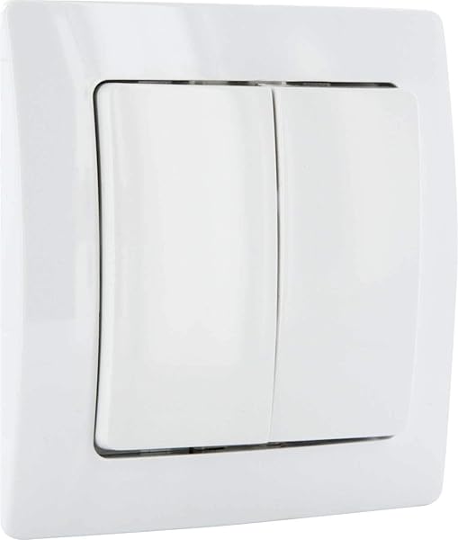 SCHWAIGER  ZHS03  Lichtschalter Funk Funkwandschalter Wandschalter Schalter Aufputz Steuerung von Z Wave Gerten Steuerung per App Sprachsteuerung mit Alexa und Google