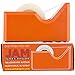 JAM PAPER Colorful Desk Tape Dispensers - Orange - Sold Individually
