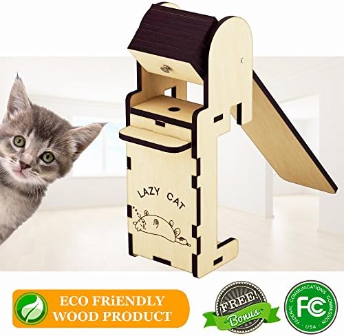 Plank Mouse Trap - Automatic Reset - Humane Walk Plank Trap - Bucket Rat Trap - Kill or Live Catch Mice &amp; Rodents - From Natural Wood - Improved New Model 2018!