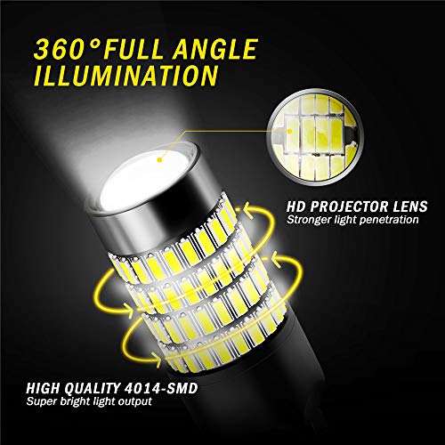 image for 7443 LED Bulbs, ANTLINE 1400 Lumens Super Bright 4014 102-SMD 7440 744