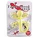 eZAKKA Suction Cup Hooks Multicolor Small Gecko Power Lock Suction Cup Hook Decoration for Bathroom Kitchen,Pack of 4