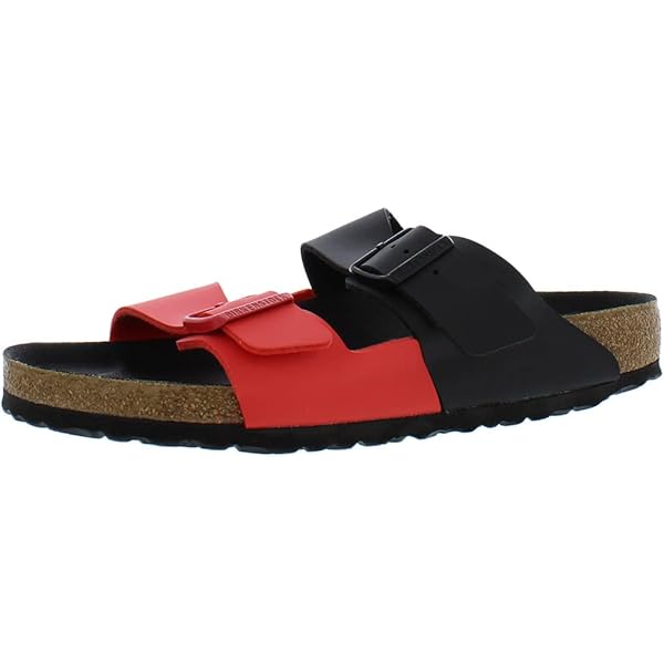 Amazon.com | Birkenstock Men's Arizona Sandals, Poppy, Red