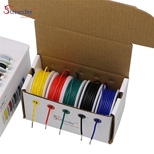 StrivedayTM 30 AWG Electric wire cable 30gauge electrical wires pvc stranded hookup cables kit - Thumbnail 5