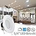 Sunco Lighting 10 PACK - 13Watt 5/6-inch ENERGY STAR UL-listed Dimmable LED Recessed Lighting Fixture Downlight Retrofit Kit (Baffle)- 5000K Daylight LED Ceiling Light -- 831LM, CRI 90