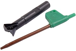 HHIP 2075-0502 60 Degree Indexable Dovetail Cutter, 2 Flute, 3/4" Cutting Diameter, 3/8" Shank, 2.36" OAL, 3/4" Cutting Diame