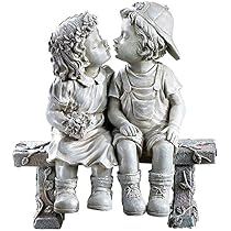 Goodeco Fischerboy-Statue – Gartendekoration, 28 Cm, Aus Polyresin, Mit Leuchtsteinen