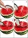 Watermelon and Cantaloupe Cutter Slicer Tongs. Premium Quality Stainless Steel Watermelon Corer and Server. Ergonomic, Efficient and Durable. A Clever Cutter by V & I Accessories