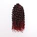 3 pcs/pack Crochet Curly Hair 8 inch Synthetic Crochet Braids Hair Extensions(#1/Bug)
