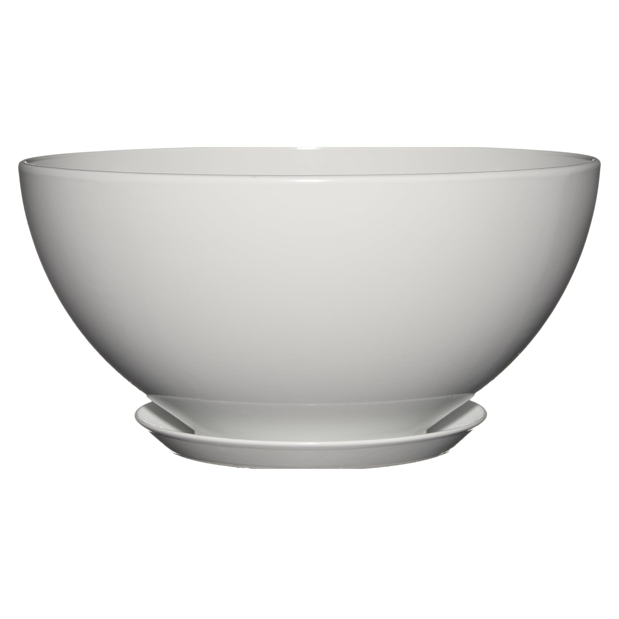 Classic Home and Garden Planter, Resin, Stark White, Rosie 10"