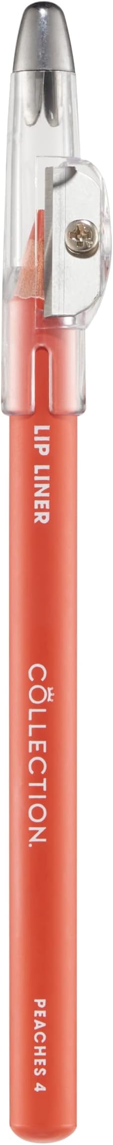 Collection Cosmetics Long-Lasting Lip Liner Pencil with Sharpener Peaches