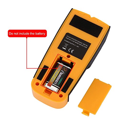 OWIKAR TH-210 3 in 1 LCD Backlight Stud Metal AC Live Wire Finder Electronic Stud Wall Finder Detector Scanner, High Precision, Long-Lasting And Lightweight Design (Yellow) - Thumbnail 4
