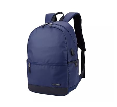 Arctic Hunter Nylon Blue Backpack with USB Charging Port