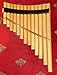 Professional Medium Curved Pan Flute Antara with 13 Pipes Case Included