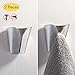 KES Kitchen Towel Hooks Self Adhesive Dish Towel Holder Hand Towel Hook Hanger Rustproof Stainless Steel Brushed Finish 2 Pack, AH7201-2-P2