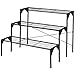 Giantex 3 Tier Metal Plant Display Stand Heavy Duty Freestanding Rack, Blackthumb 2