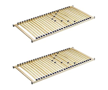 2er-Set Rubin 90 x 190 cm Lattenrost Lattenrahmen Matratzenrost