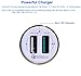 Earldom Galaxy S8 S9/Plus/Note 8 Fast Car Charger Adapter and 6ft USB Type C to A Cable Cord For Samsung,LG G6 G5 V30 V20, HTC U11/HTC 10,Qualcomm Quick Charge 3.0 and 2.4A Two Port