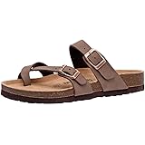 CUSHIONAIRE Women's Luna Cork Footbed Sandal with +Comfort