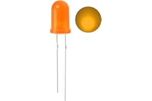 CO-RODE 100pcs Ultra Bright 5mm LED Light Emitting Diode Diffused Orange