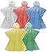 Wealers Rain Ponchos for Adults Teens Disposable Bulk Pack Emergency Raincoat Parks Outdoors Multi Colors Waterproof (Assorted, Case of 20)