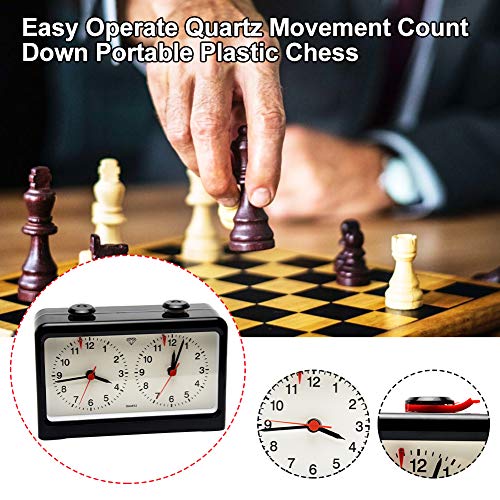 Balana Chess Timer, Professional Chess Clock,Game Timer,Analogue Clock Timer for International