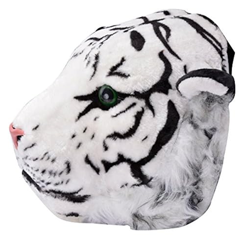 Tinksky Huge Fashion Tiger Head Lion White Tiger Head Bag Knapsack Backpack (White Tiger) Toys & Games, Stuffed Animals & Plush Toys